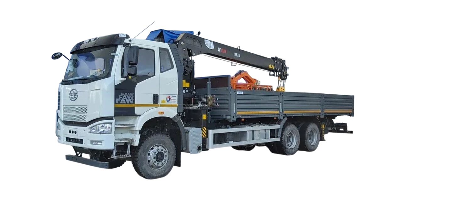 Бортовой FAW CA3250 с КМУ HIAB 160