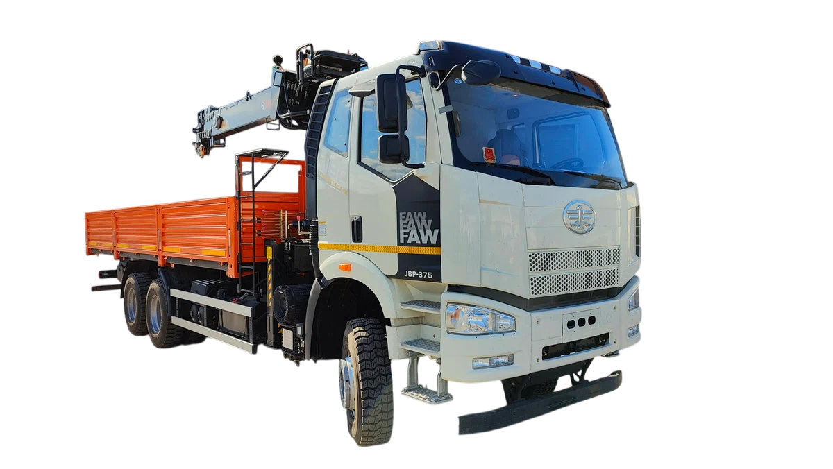 Бортовой FAW CA3250 с КМУ HIAB 190